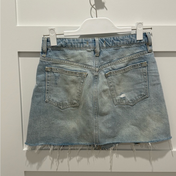 Free People “We The Free” Distressed Denim Skirt - Size 25 - Picture 2 of 4